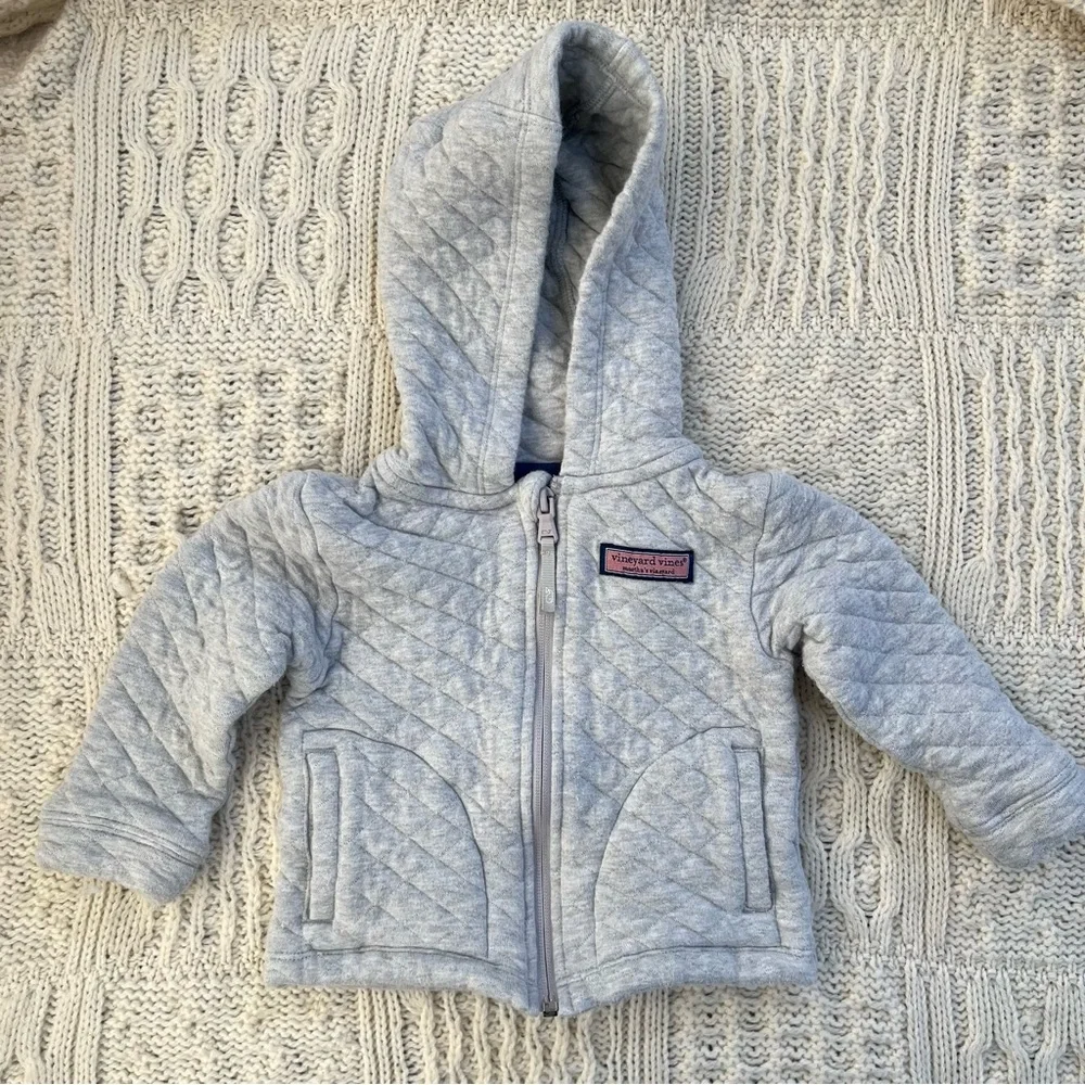 Vineyard Vines Baby Diamond Quilted Matching Two Piece Jogger Set Size 6-12 Mo.